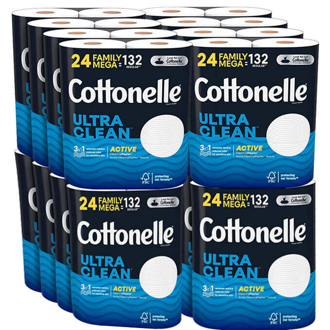 Ultra Clean Toilet Paper 48 Family Mega Rolls(Clearance Sale Only $1.99! Fast Shipping!)
