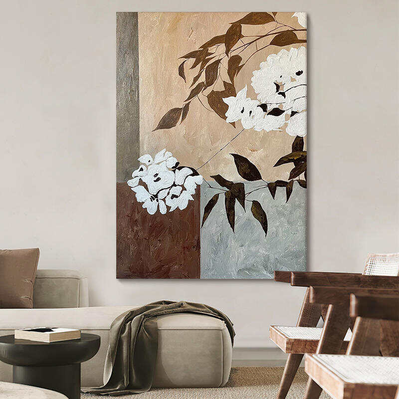Hand-painted Wabi-sabi Wall Art