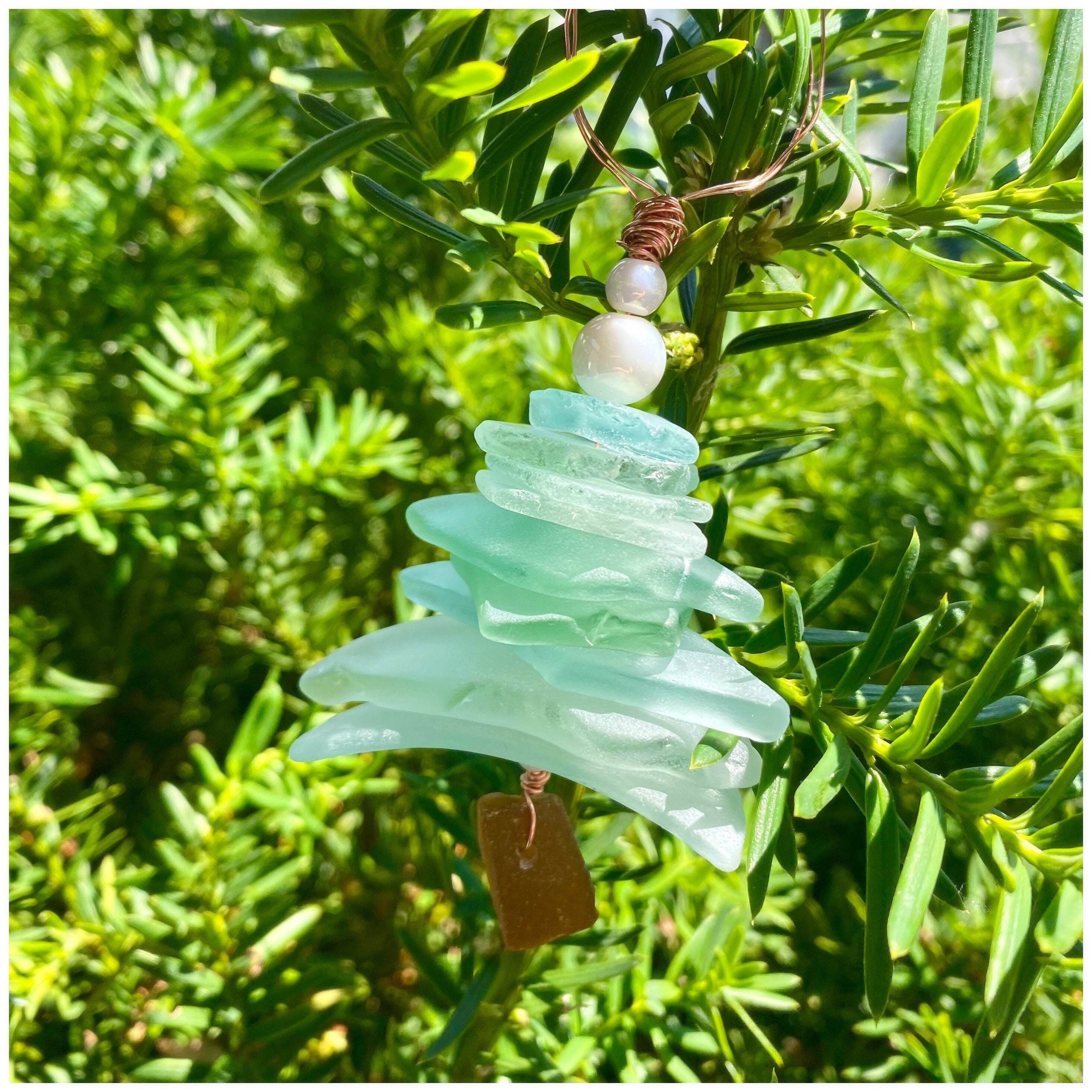 🎄Sea Glass Christmas Tree Ornament