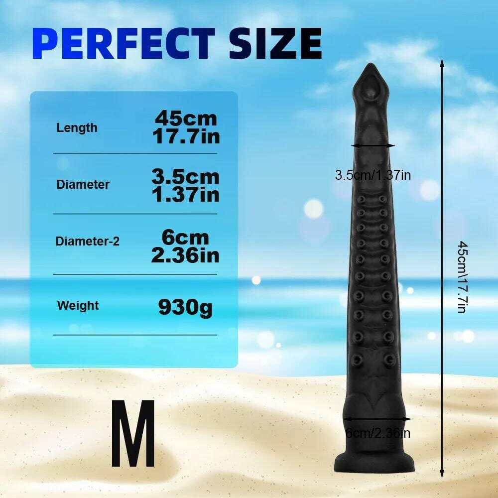 22-Inch Long Tentacle Anal Plug – Huge Liquid Silicone Butt Plug with Suction Cup