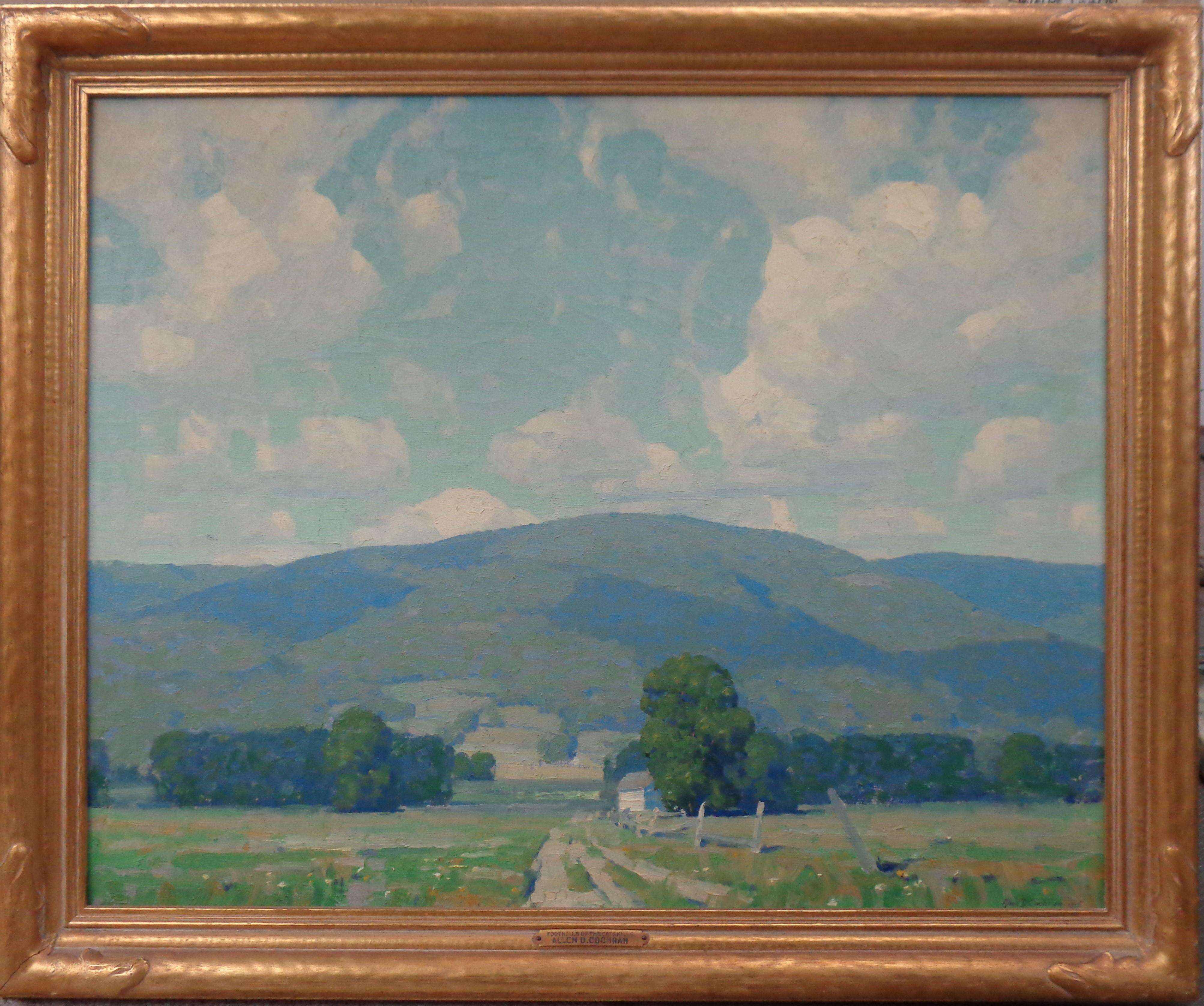 American Impressionist Artist Allen Dean Cochran Oil Painting Summer Catskills circa 1915