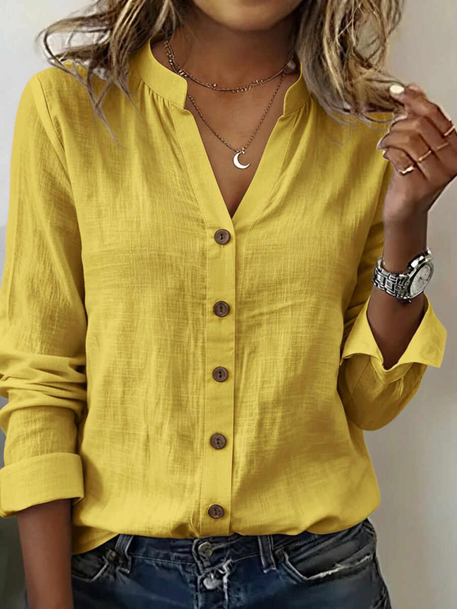 🔥Summer Arrivals🌟Casual Linen And Cotton Long-sleeved Shirt