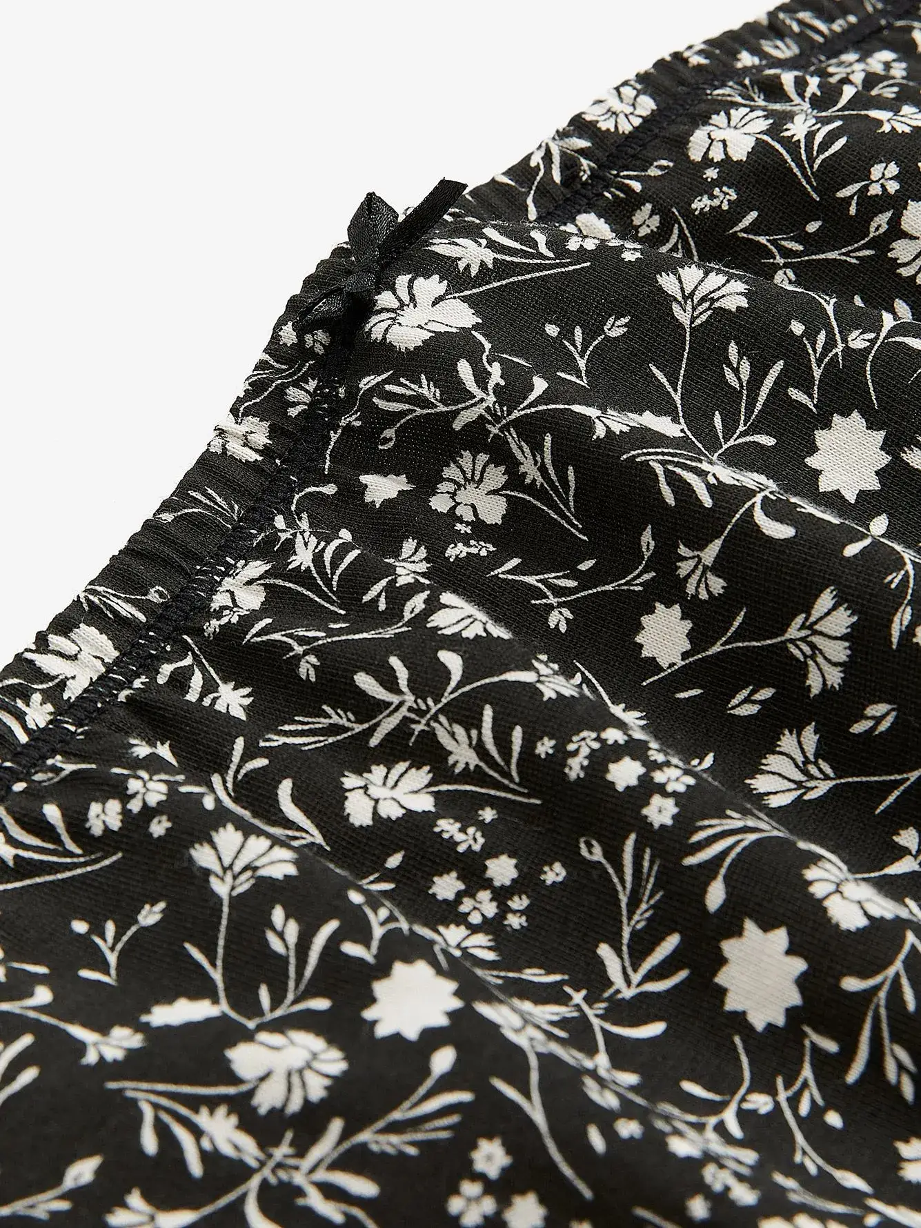 Floral High-Cut Brief with Bow - ti Voglio