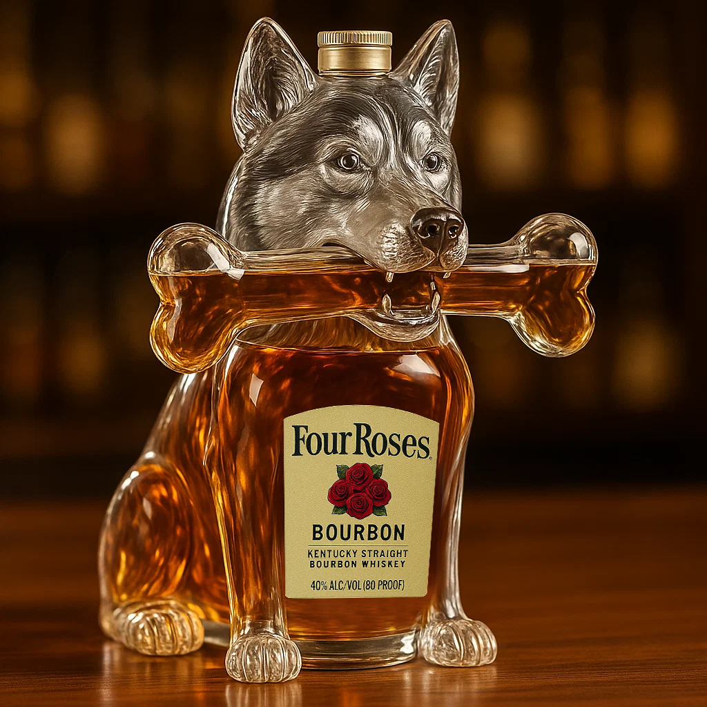 Husky Whiskey Bottle