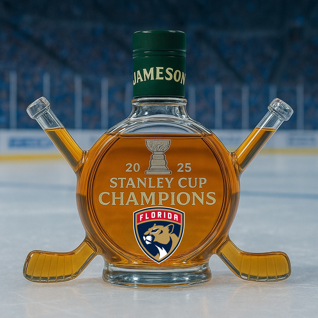 Florida Panthers Championship Whiskey Bottle