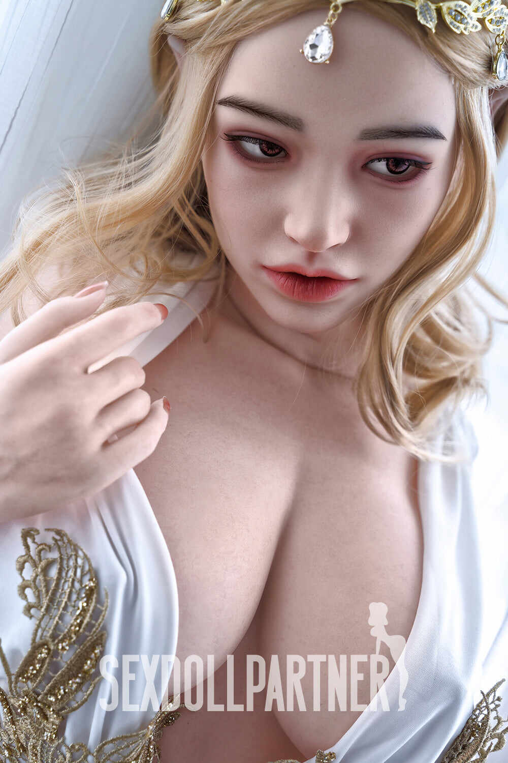 RIDMII Unique Design Miranda 5ft54/ 169cm #462 ROS Soft Silicone Head + TPE Body Chubby Blonde Sex Doll