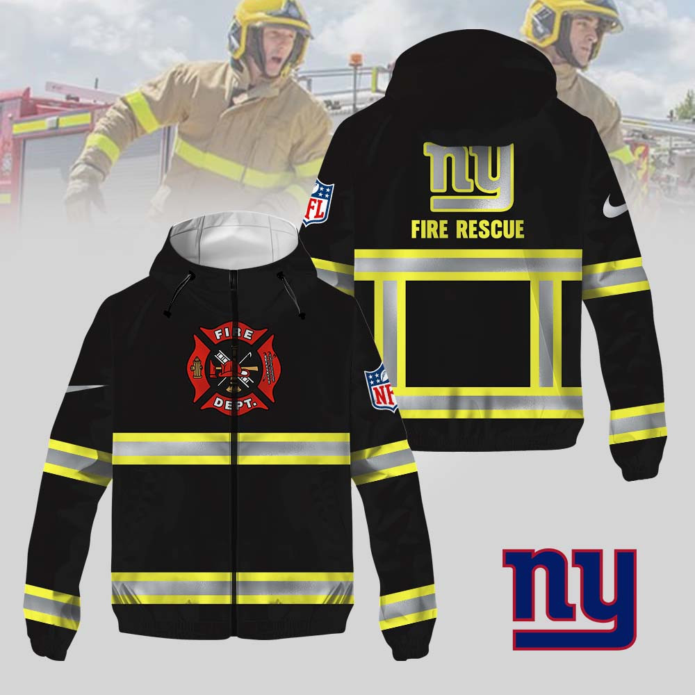New York Giants | Premium NFL Hi-Vis Firefighter Windbreaker Jacket MM