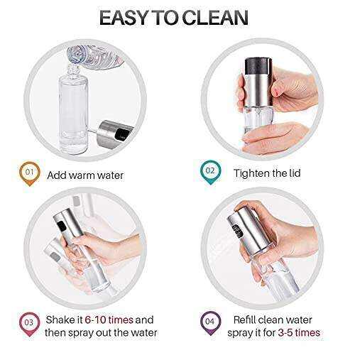 Pipigirl Kitchen Stainless Steel Olive Oil Sprayer Bottle Pump Oil Pot Leak-Proof Grill BBQ Sprayer Oil Dispenser BBQ Cookware Tools