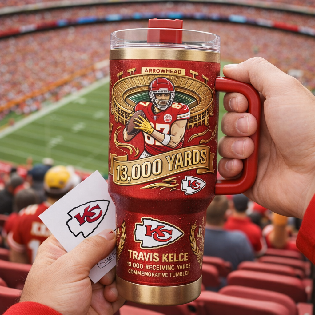 🏅Chiefs Kingdom Kelce 13K Celebration Tumbler