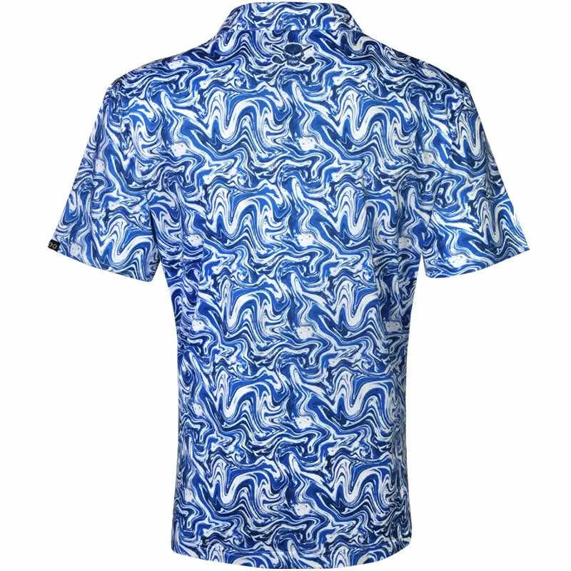Stryker Cool-Stretch Men's Golf Shirt (Blue)