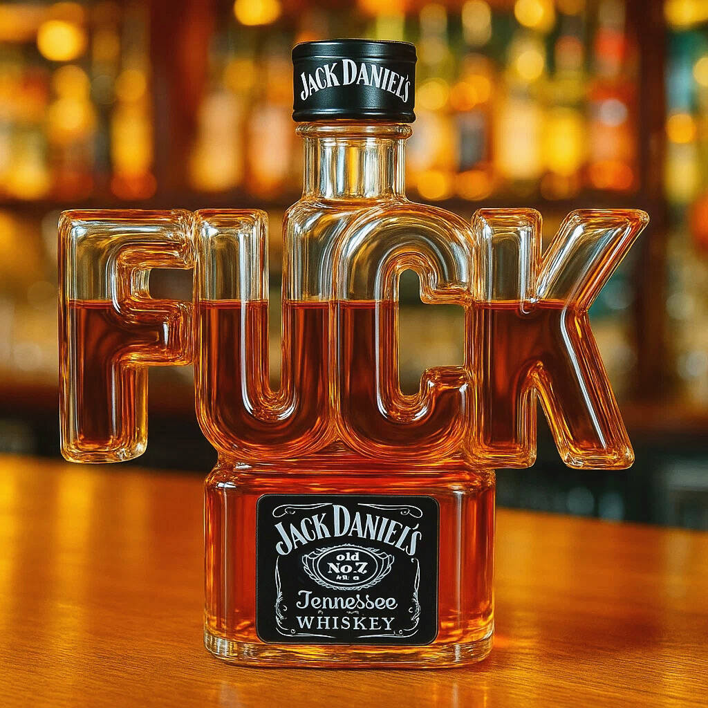 Funny whisky bottle