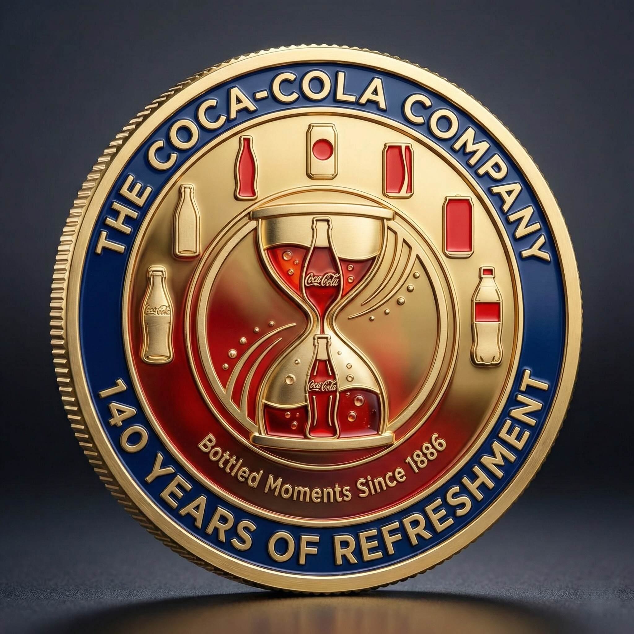 Coca-Cola 140th Anniversary – Bottled Moments Collector Coin