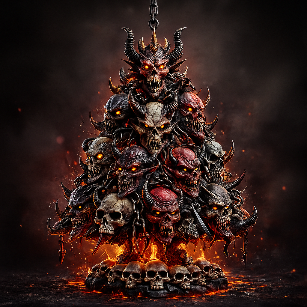 Demon Tree Christmas Ornament