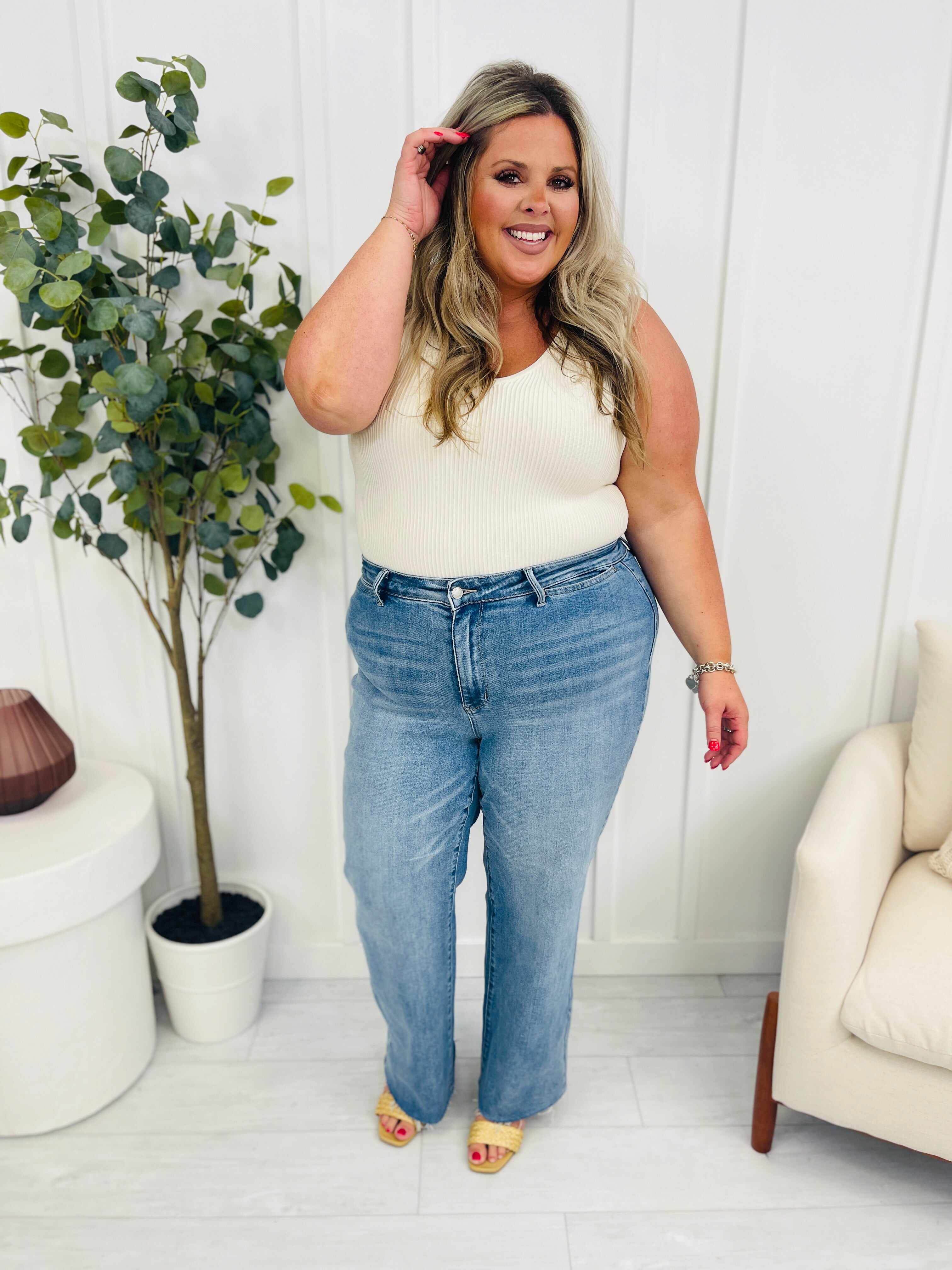 REG/CURVY Stand By Me Wide Leg Trouser Jeans