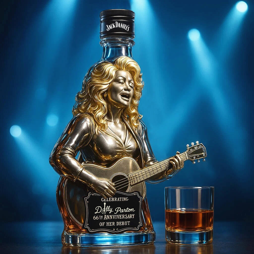 Dolly Parton's 66th anniversary of her debut whiskey bottle