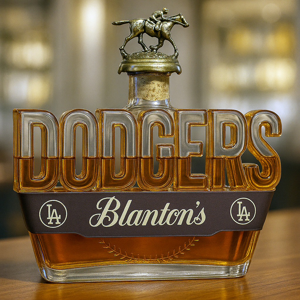 Dodgers Whiskey Bottle