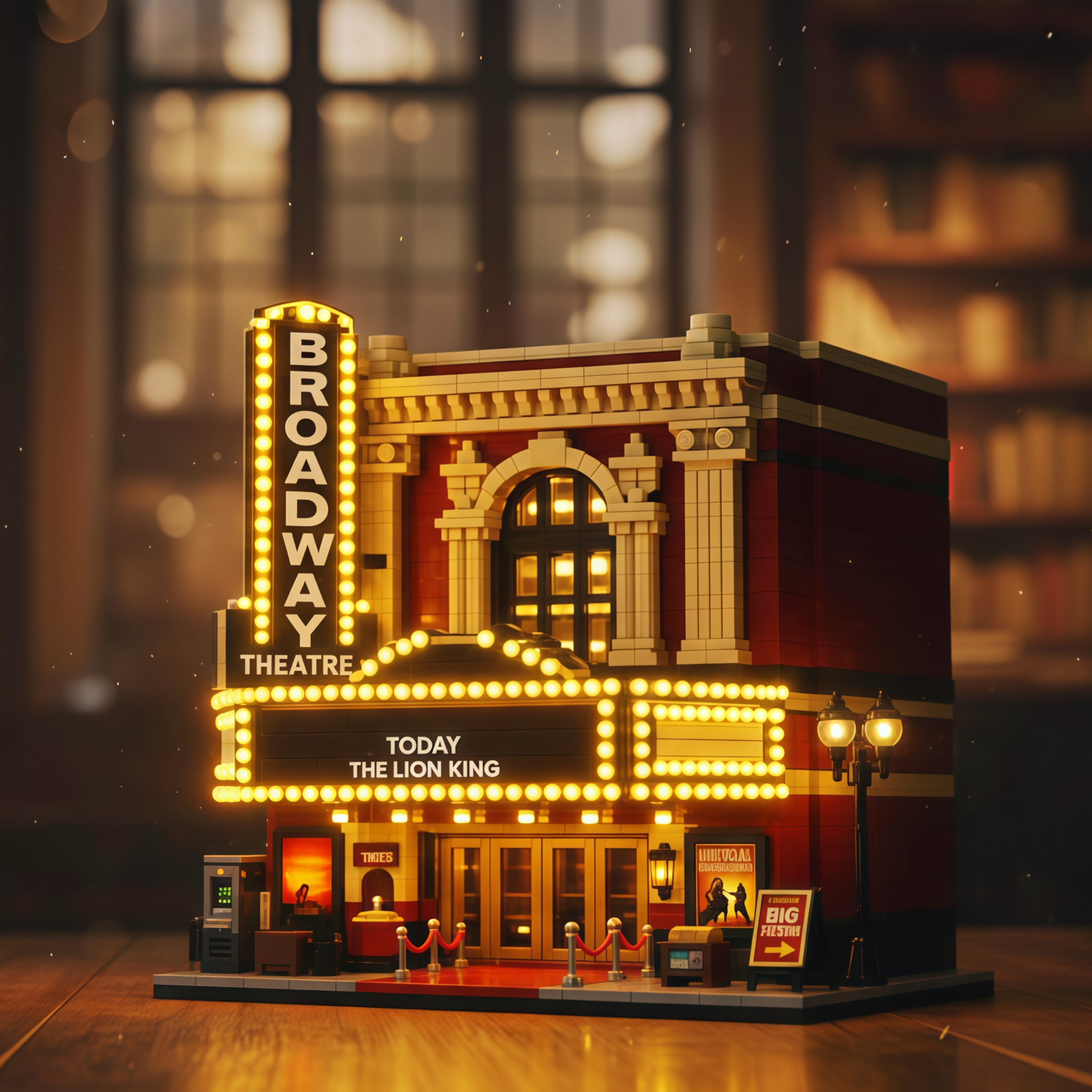 Broadway Theatre Building Block Model