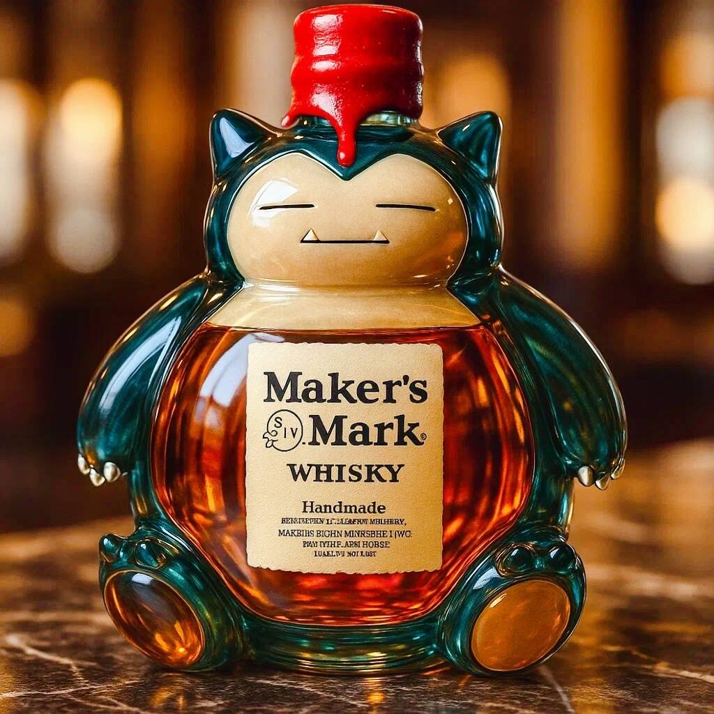 Snorlax Whiskey Bottle