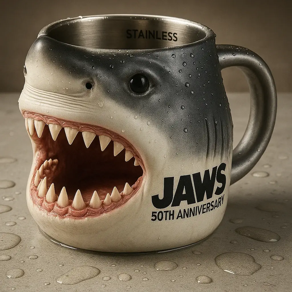 Jaws 50th anniversary mug