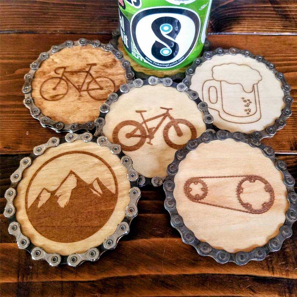 Bicycle Themed Coasters