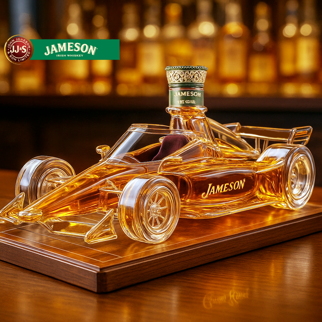 IndyCar Whiskey Bottle