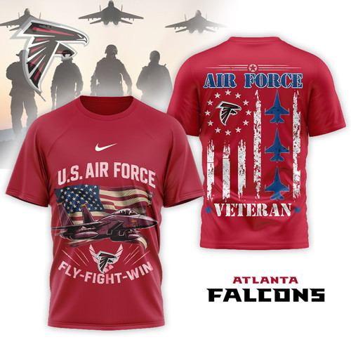 Atlanta Falcons | Premium NFL Air Force Veteran 3D Shirt NP