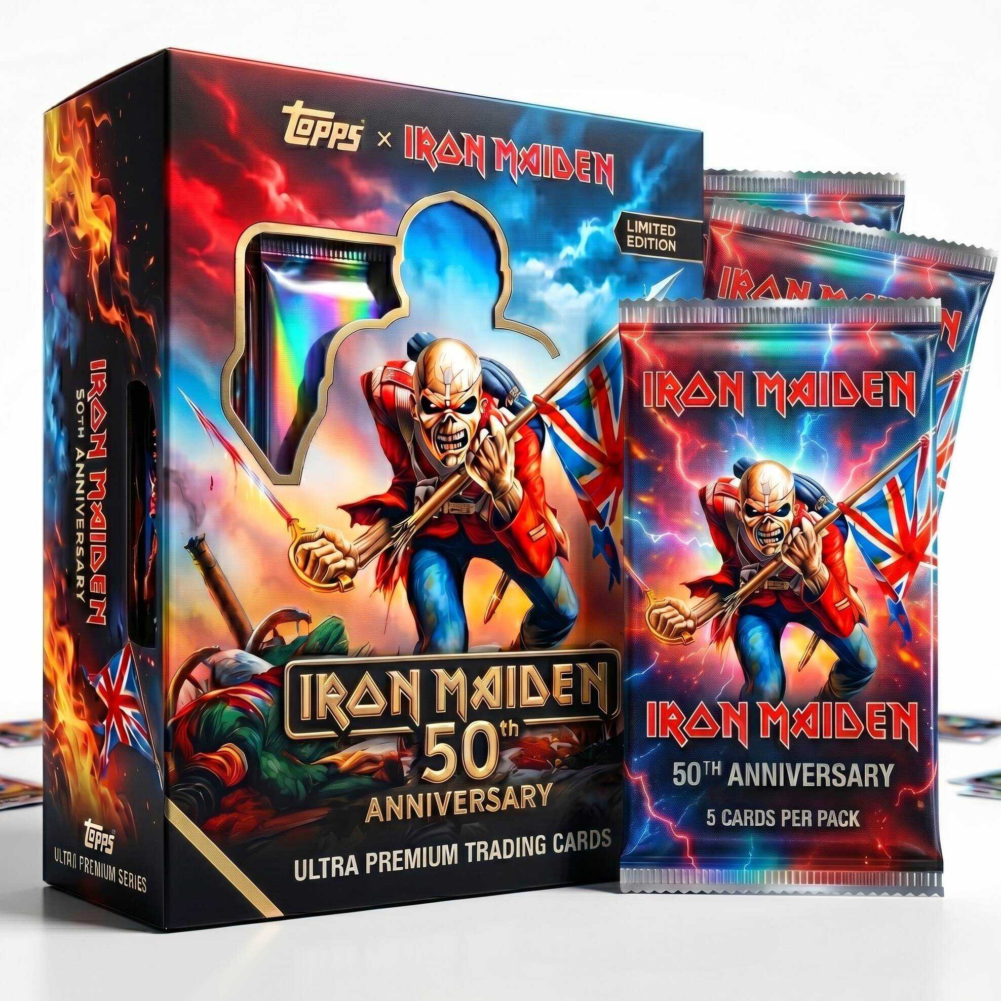 Iron Maiden 50th Anniversary Premium Trading Card Box
