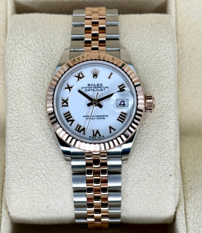 NEW 2025 Rolex Lady-Datejust 28mm 279171 Jubilee White Dial