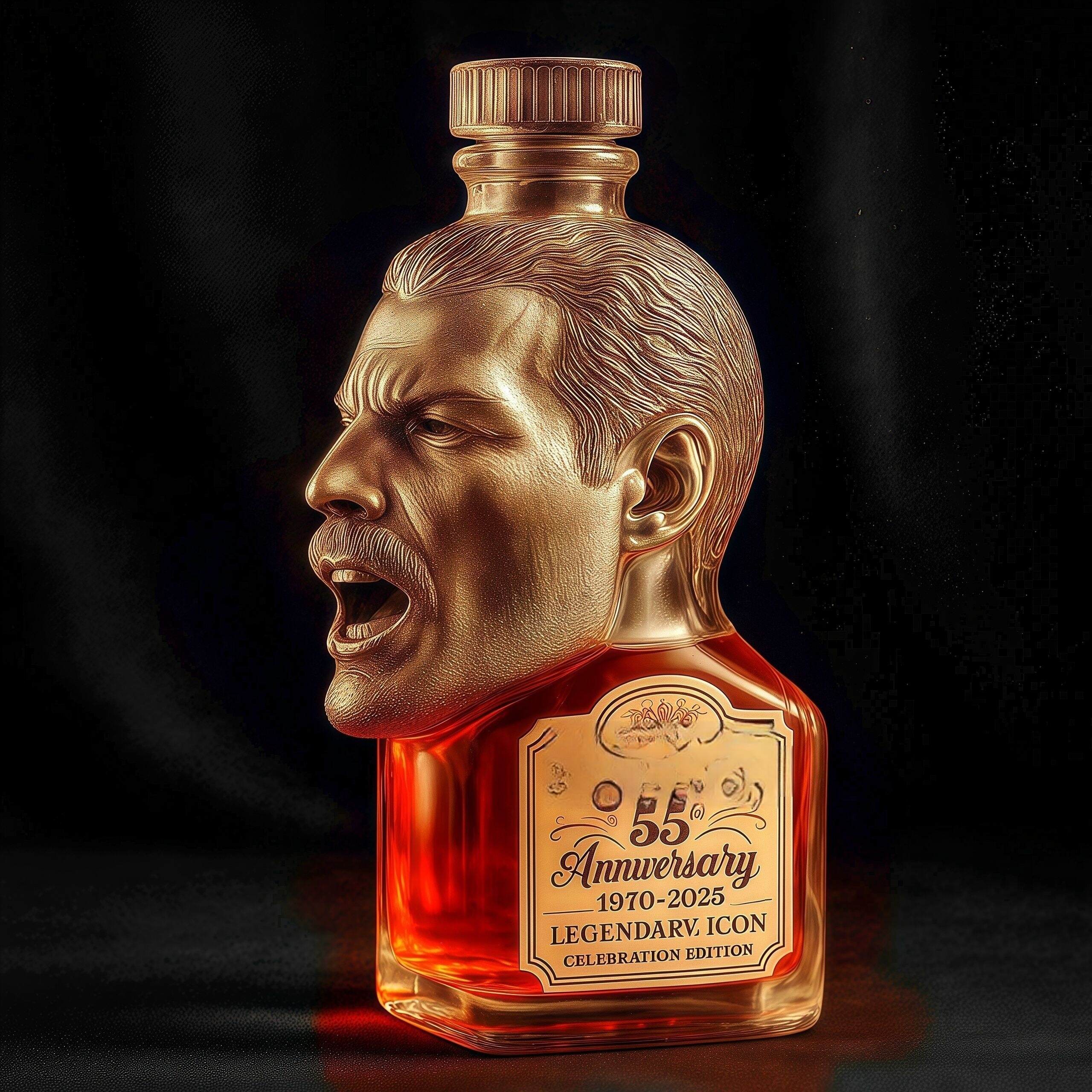 Freddie Mercury 55th Anniversary Whisky Edition Bottle