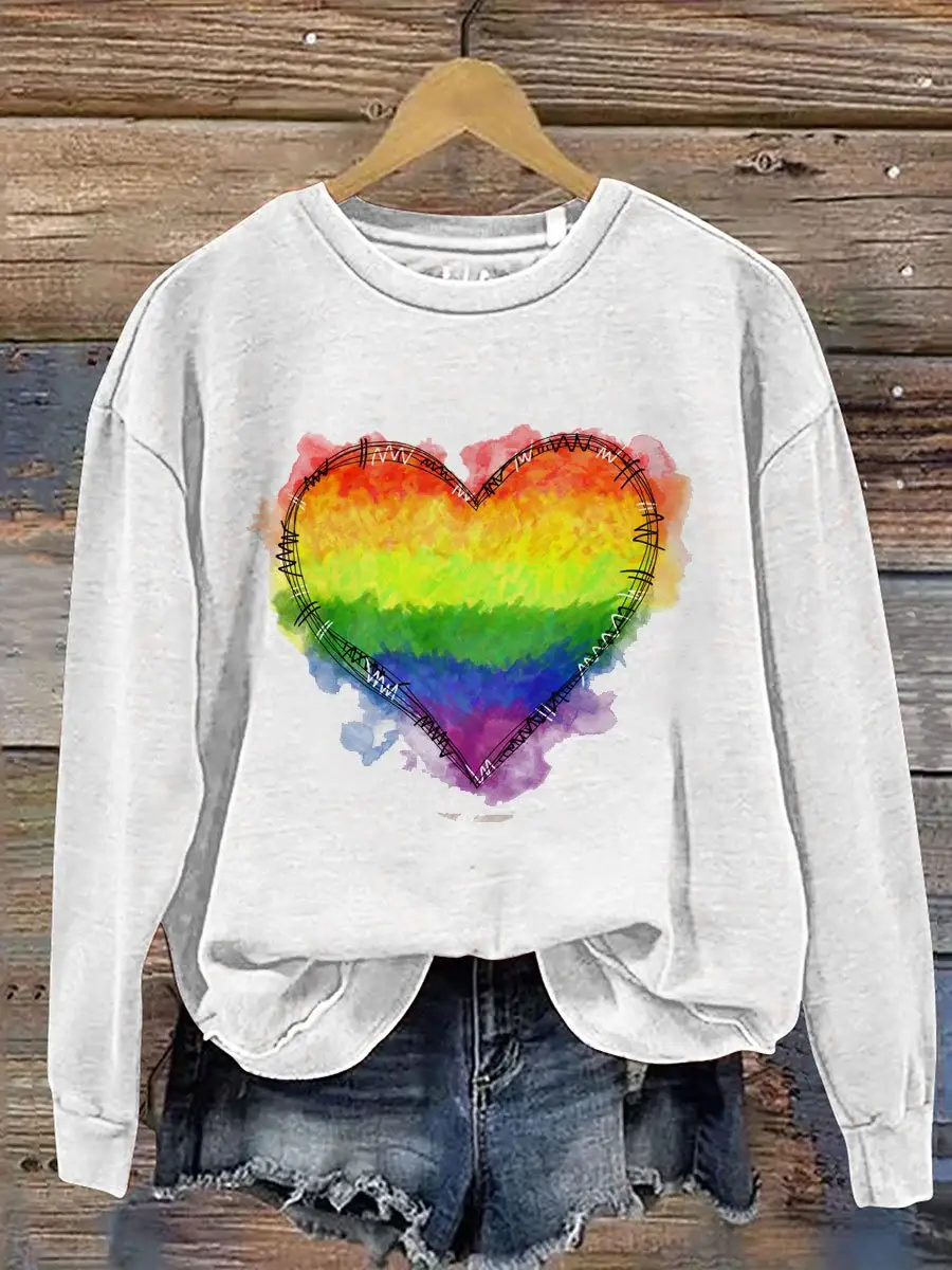 LGBT Print Casual  Sweatshirt