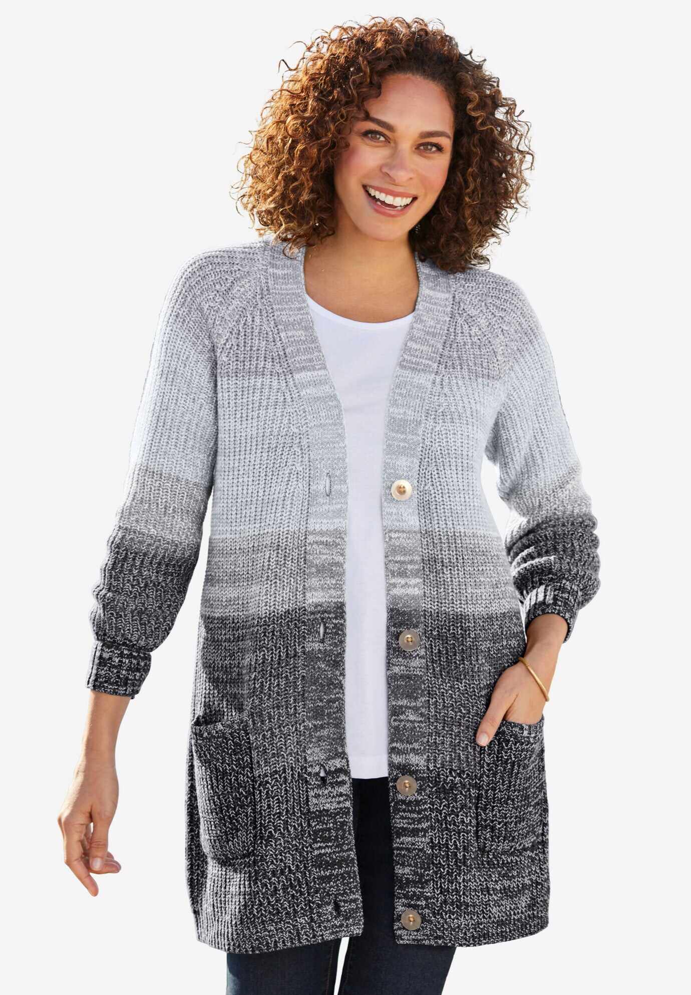 Ombre Shaker Cardigan