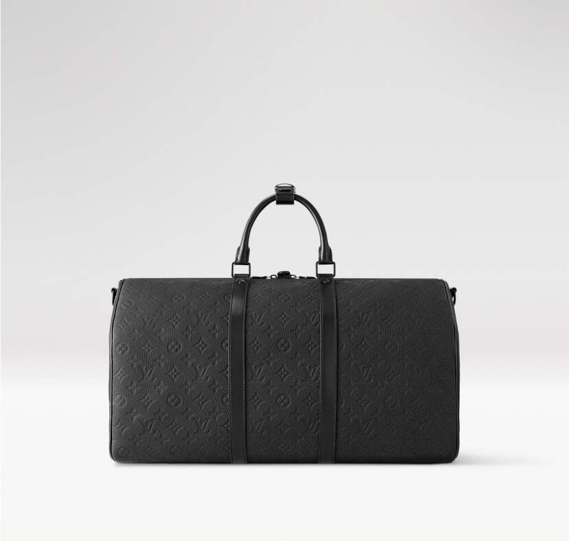 Keell Carry-On Travel Bag – Signature Emblem-Print Leather Duffel with Carry-On Size & Premium Craftsmanship