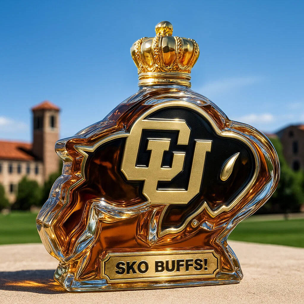 Colorado Buffaloes Whisky Bottle