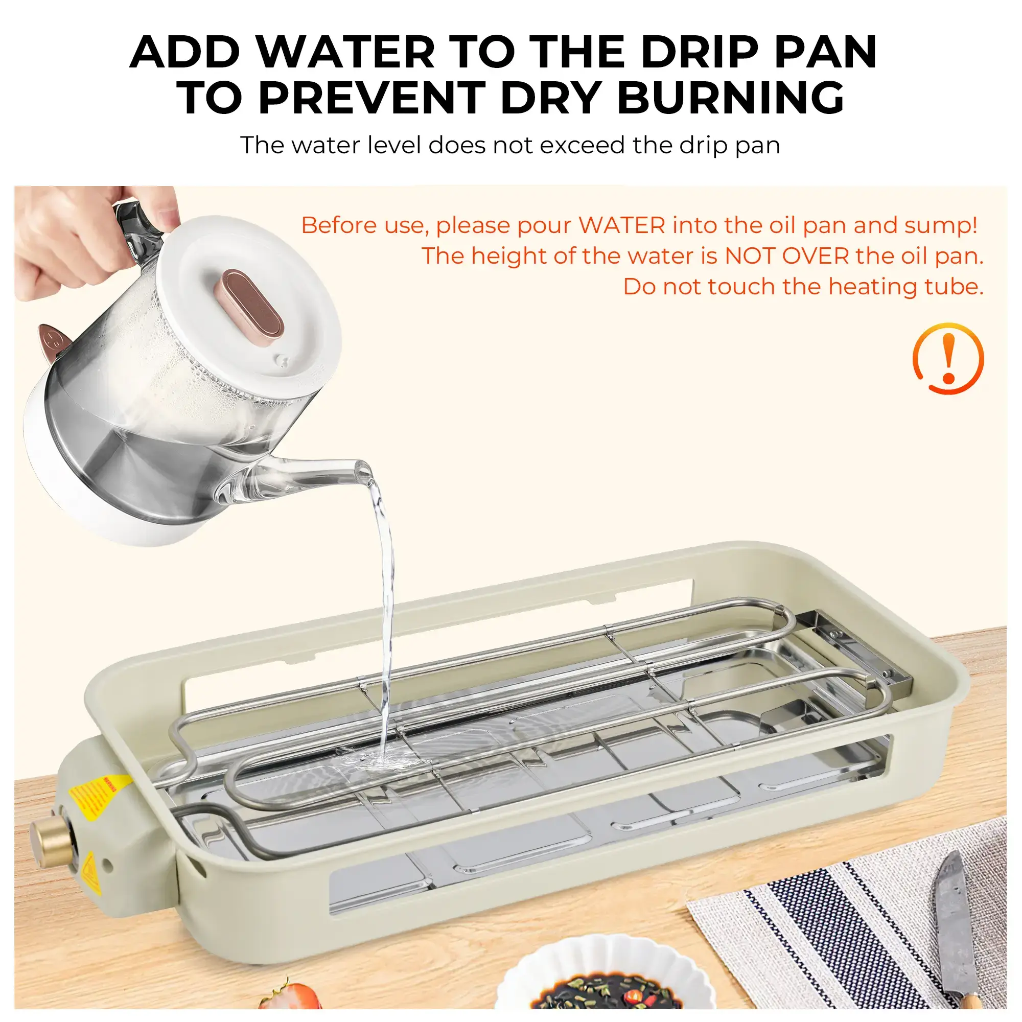 Pukomc Electric Indoor Grill,2 in 1 Indoor Grills for Kitchen with Grill Net & Non-Stick Cooking Removable Plate