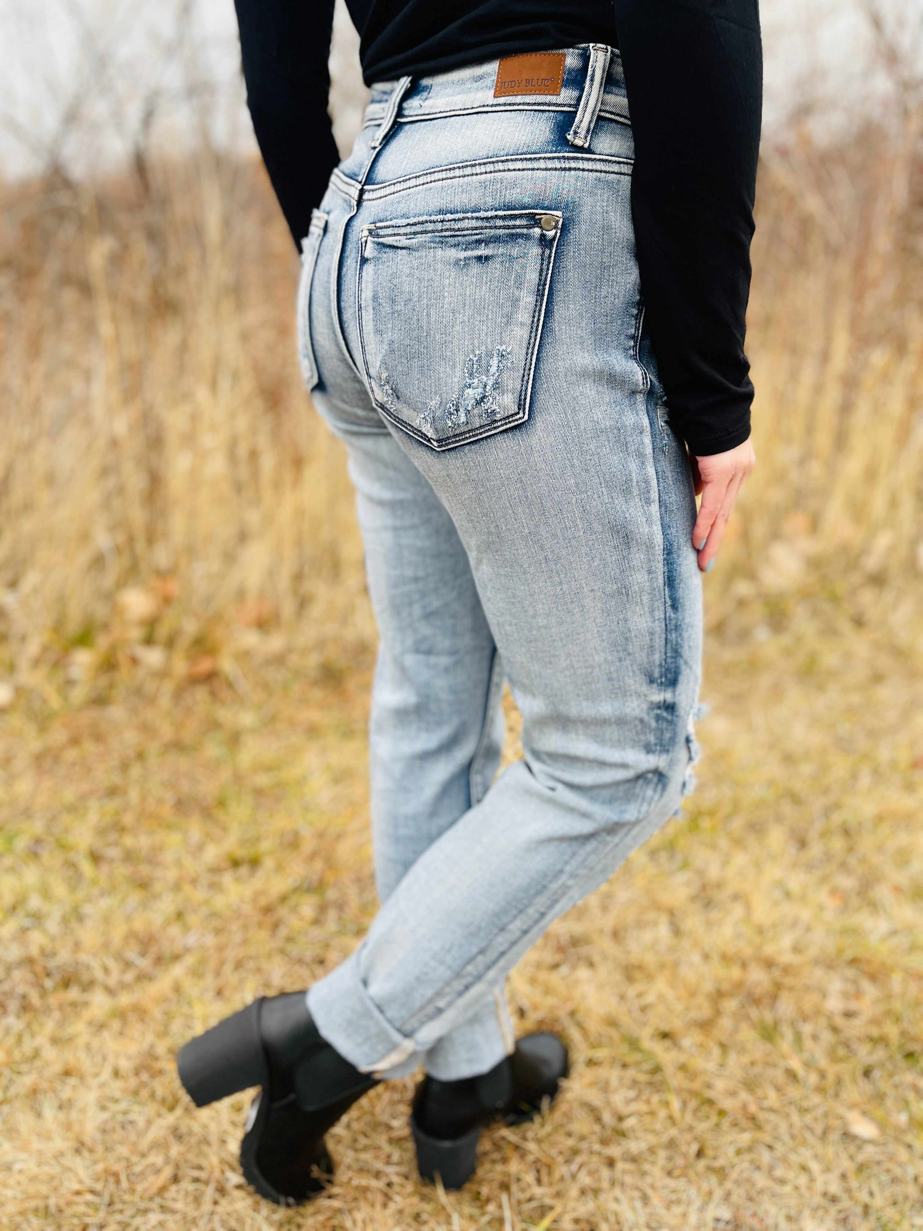 PLUS/REG Long Lost Boyfriend Long Inseam Jeans
