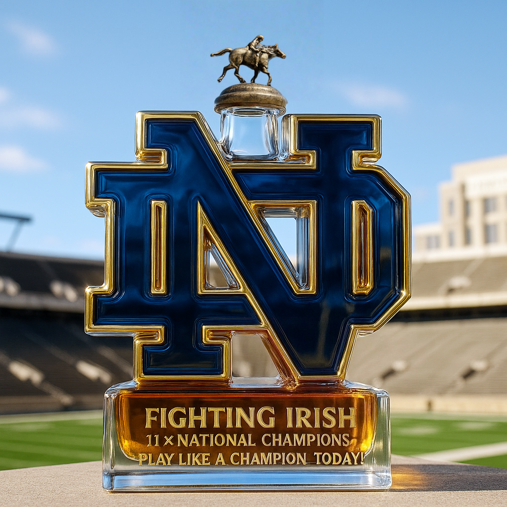 Notre Dame Fighting Irish Limited-Edition Whiskey Bottle