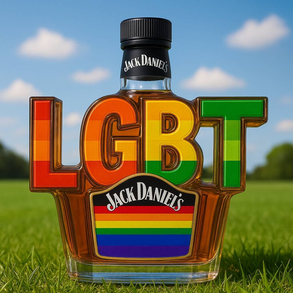 LGBT Whiskey Bottle
