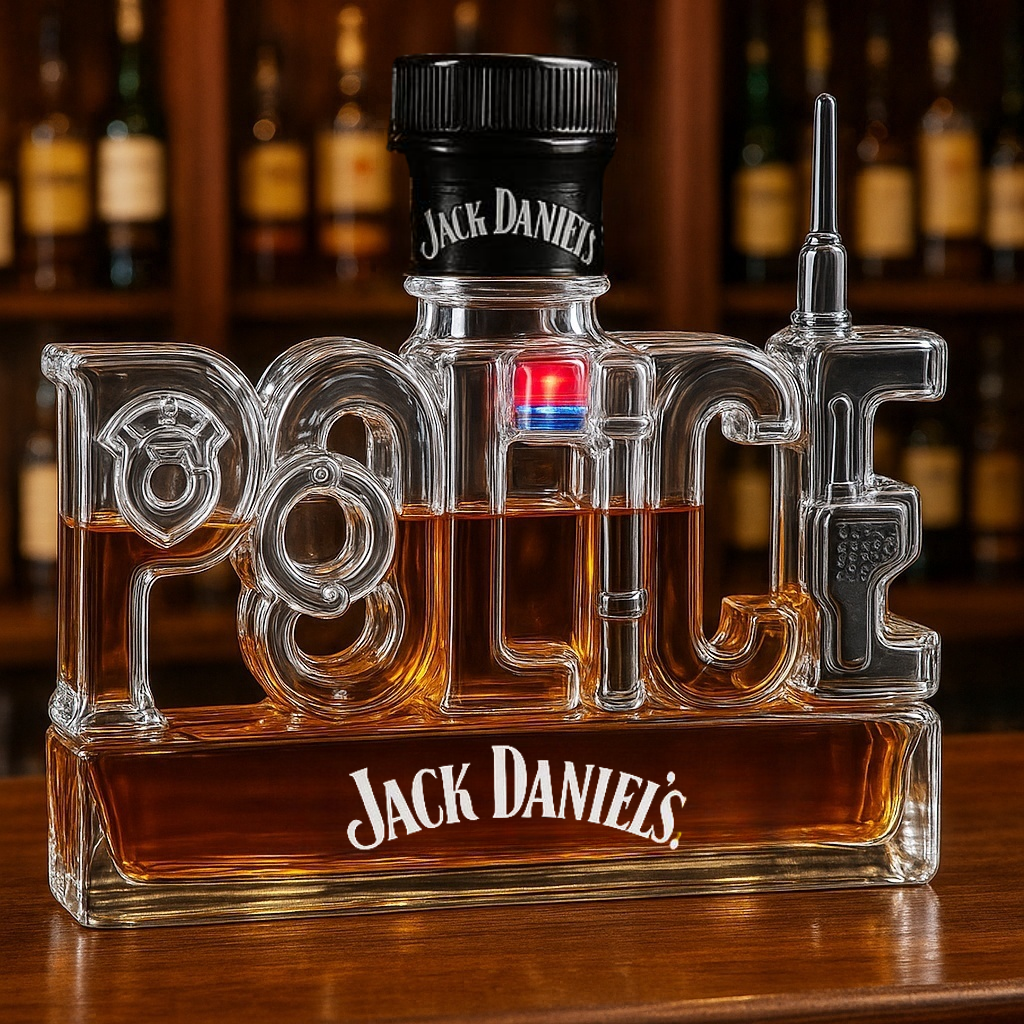 POLICE Whiskey Bottle