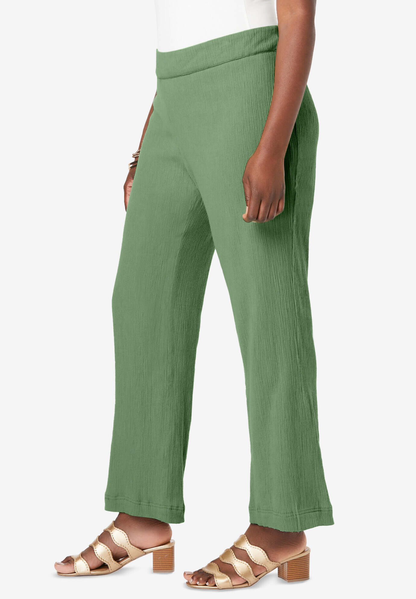 Wide Leg Gauze Pant