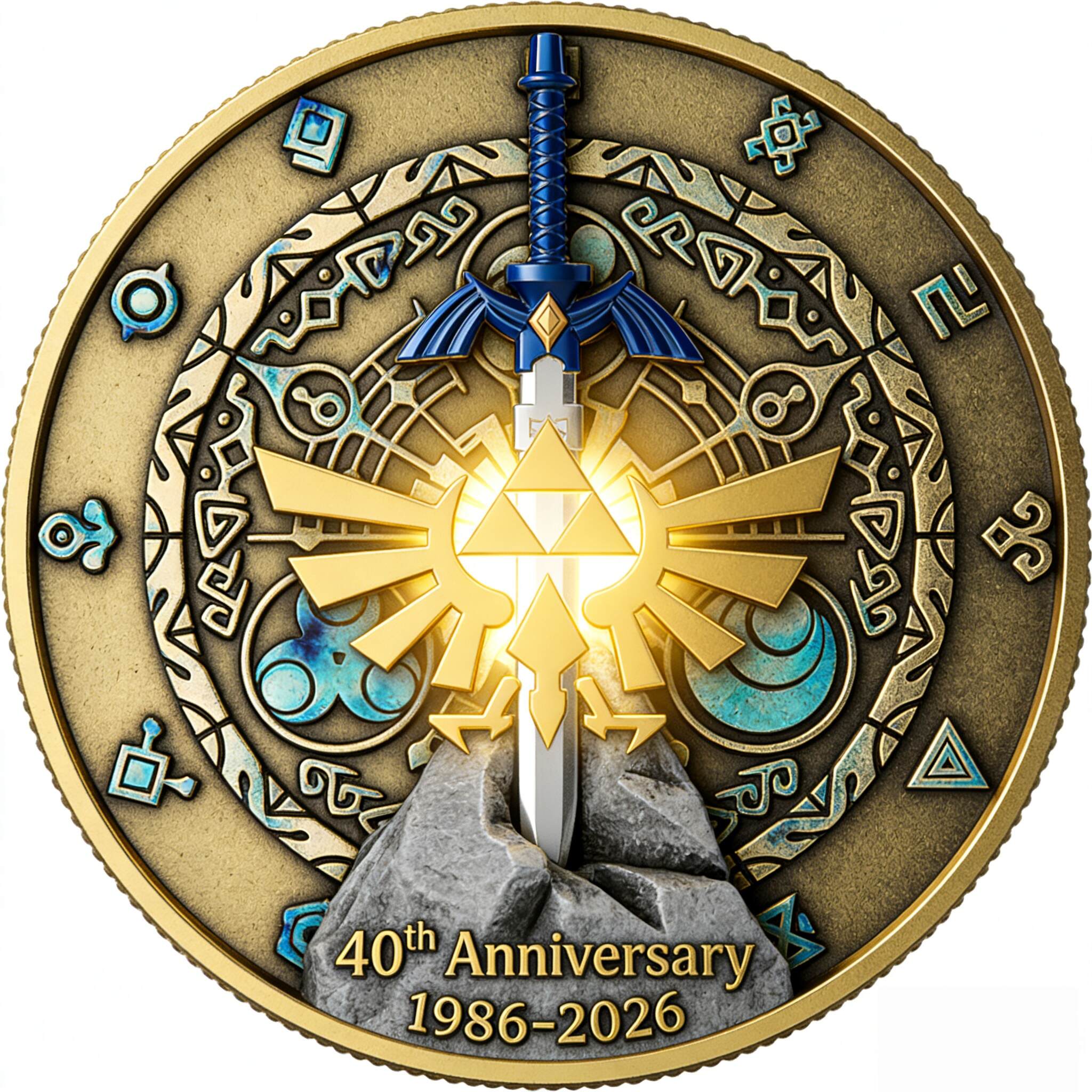 Zelda 40th Anniversary Legacy Coin