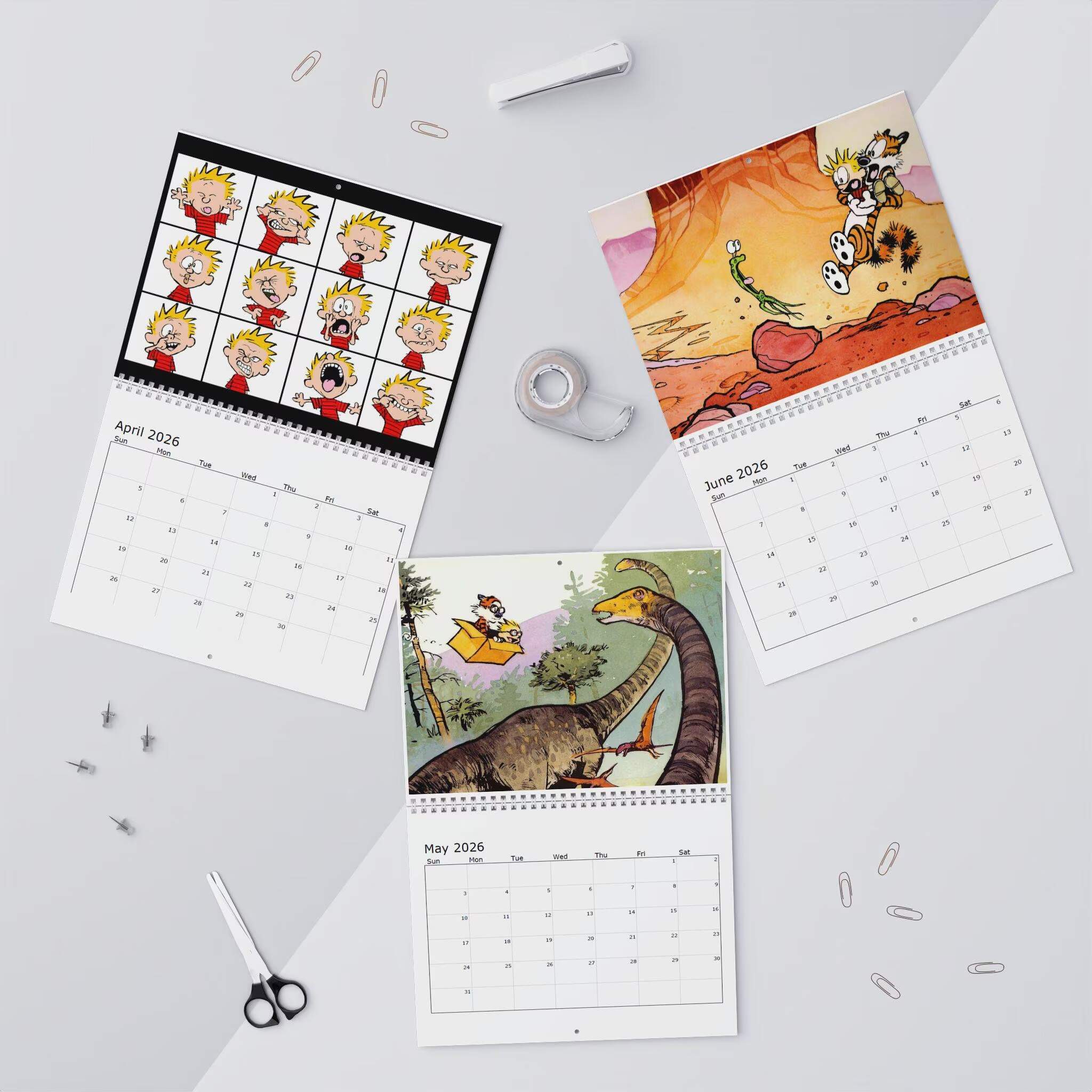 Calvin & Hobbes 2026 Nostalgia Wall Calendar