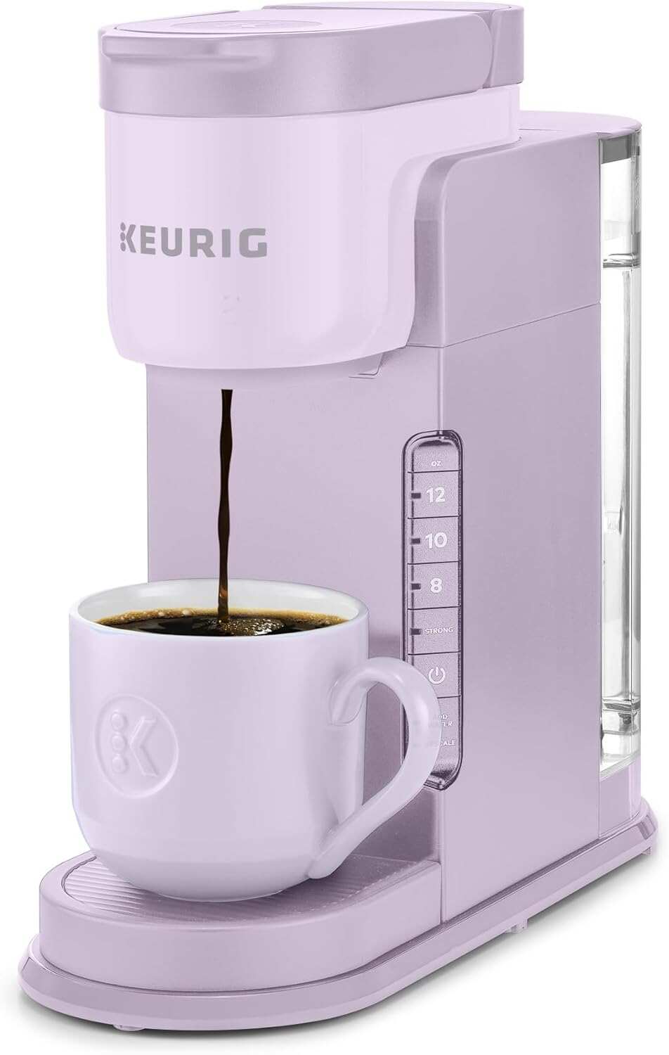 K-Express Single Serve K-Cup Pod Coffee Maker, 3 Brew Sizes, Strong Button Feature, 42oz Removable Reservoir, Evergreen