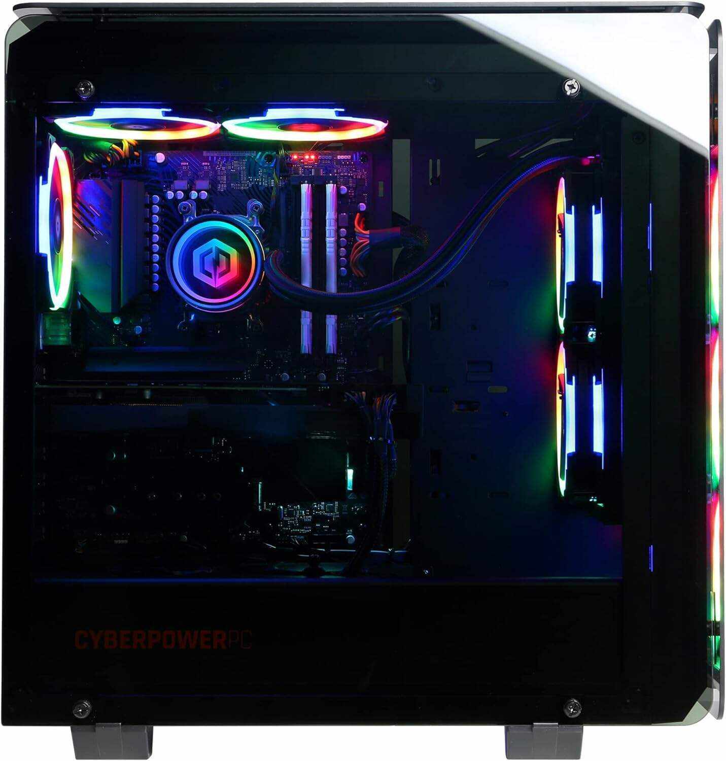CyberpowerPC Gamer Xtreme VR Gaming PC, Intel i7-13700KF 3.4GHz, Radeon RX 7900 XT 20GB, 16GB DDR5, 2TB NVMe SSD, Wi-Fi Ready & Windows 11 Home (GXiVR8700A), Black