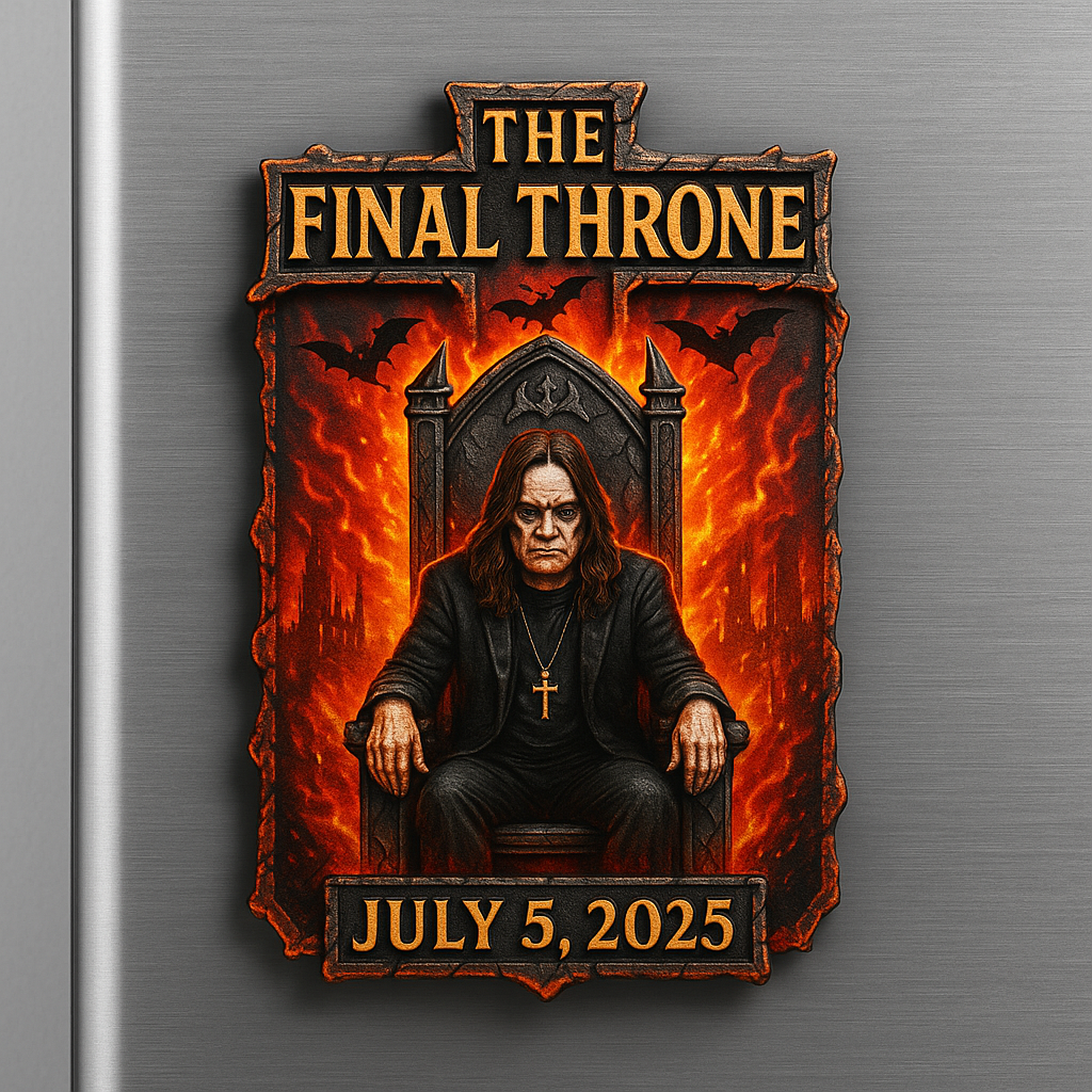 Ozzy Osbourne “Final Throne” 2025 Farewell Magnet Set