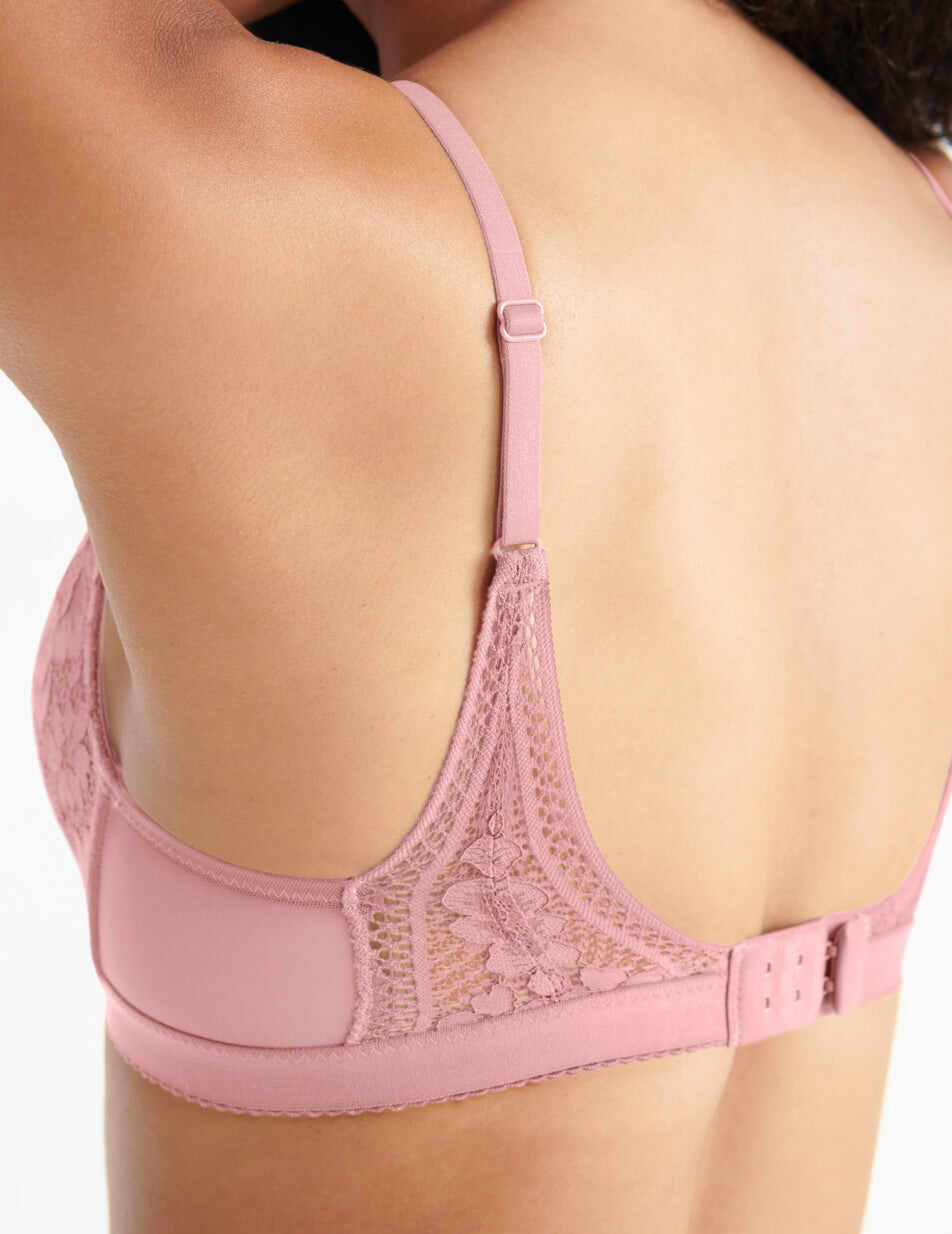 Lace Deep-V Bra