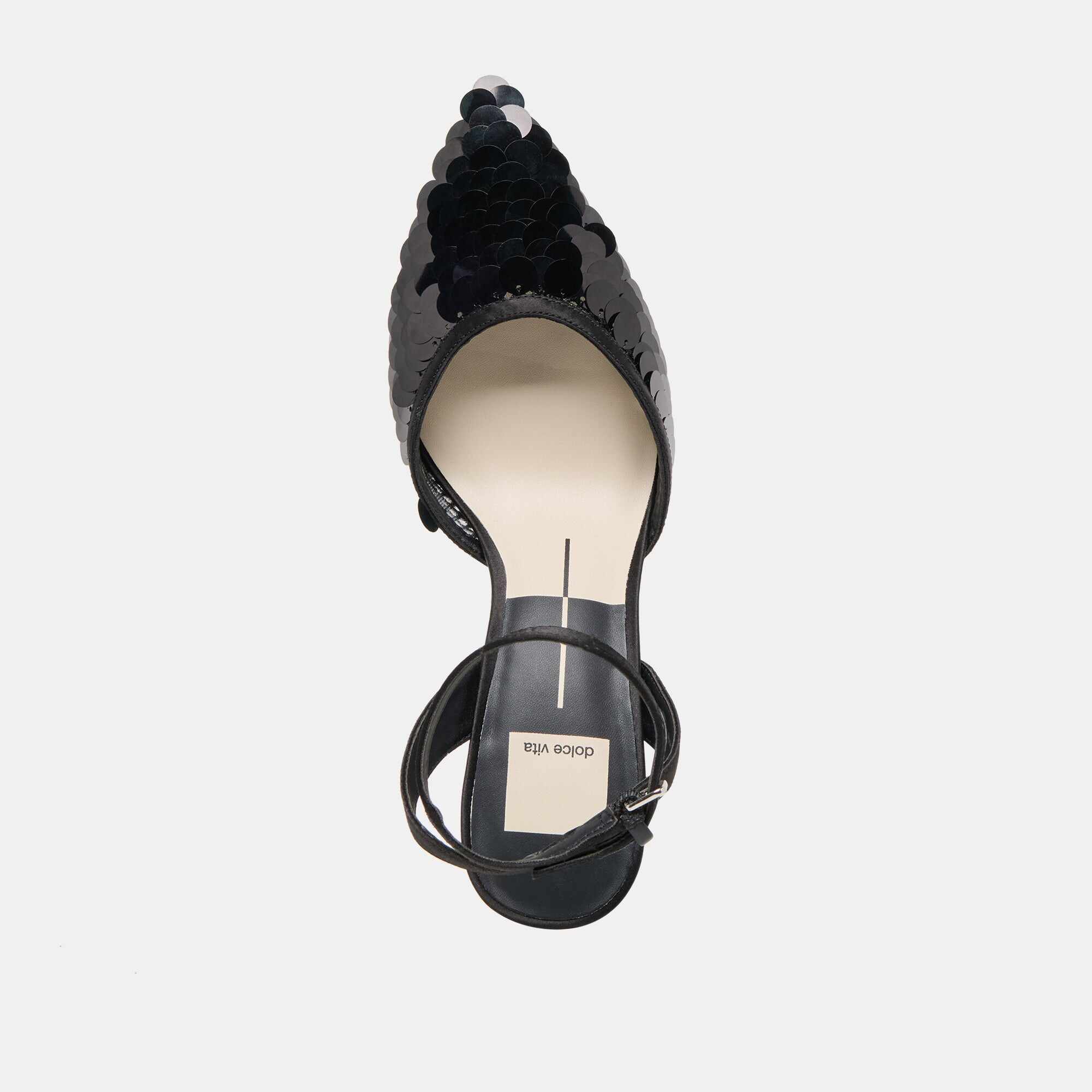 ELIZZA CONFETTI HEELS ONYX WOVEN MESH
