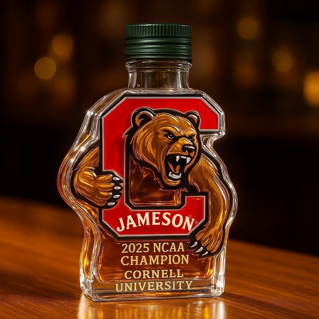 🐻🏆Big Red Bear Whiskey Bottle | 2025 NCAA National Champions