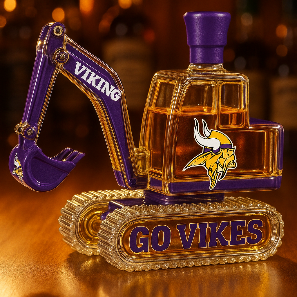 NFL Team Excavator Whiskey Bottle