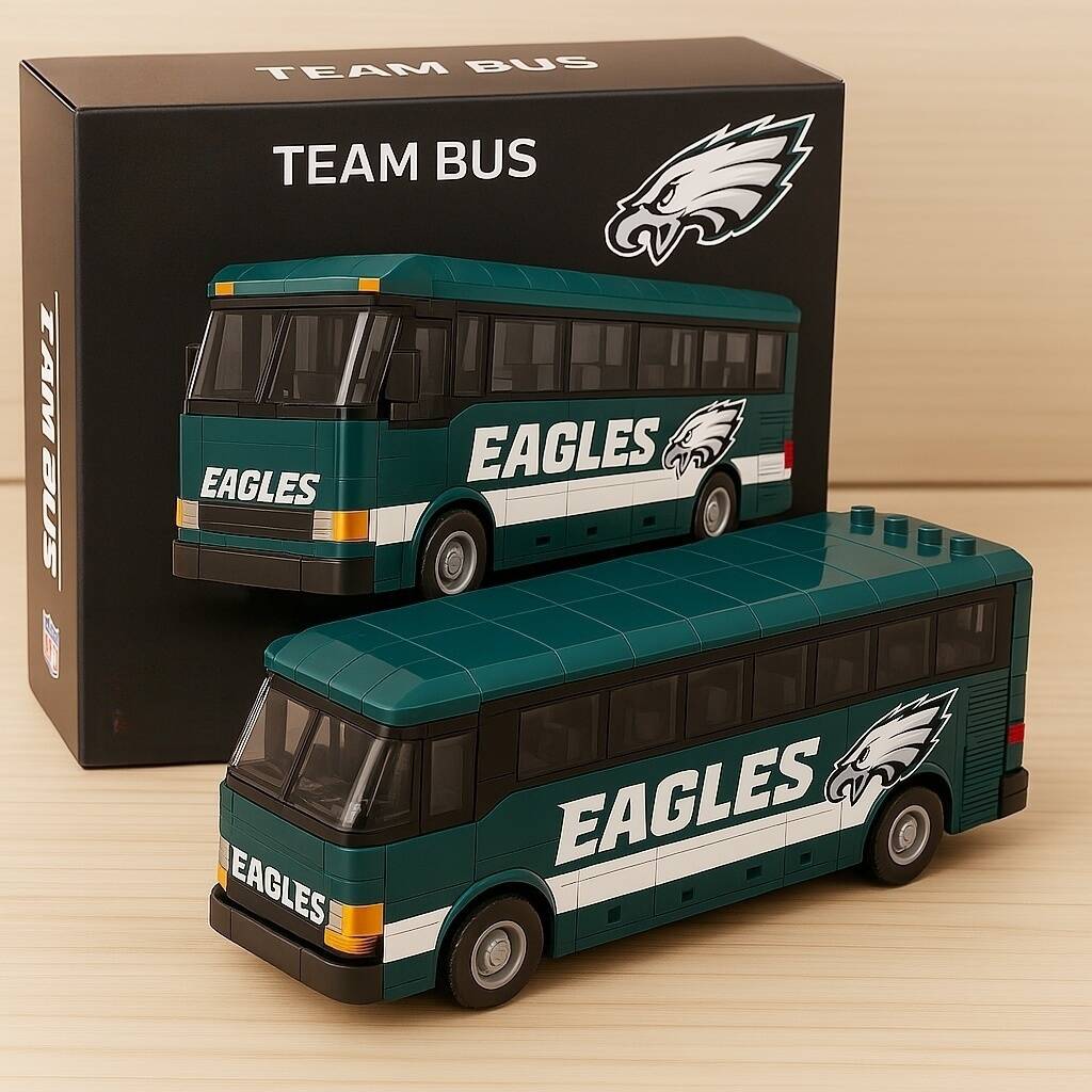 🏈🚍NFL Team Bus Brick Set