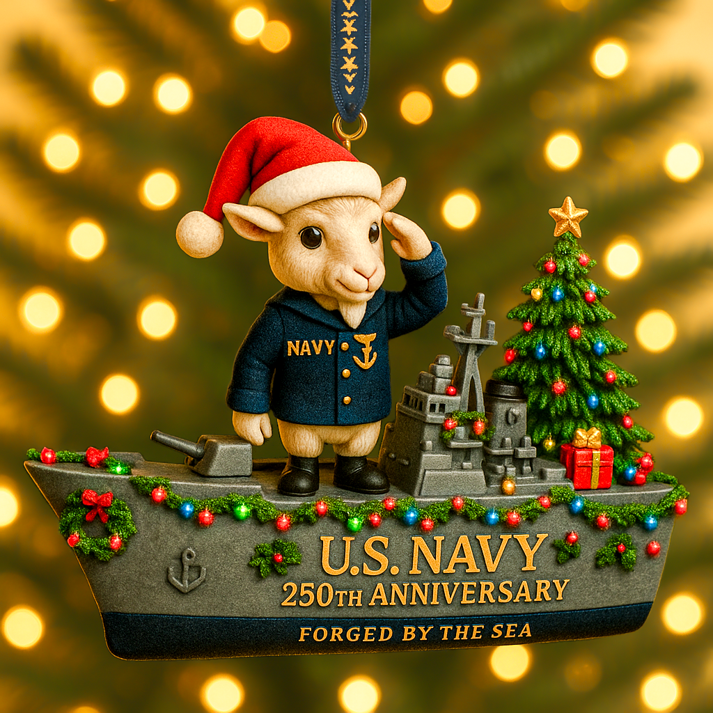 U.S. Armed Forces 250th Anniversary Christmas Ornament